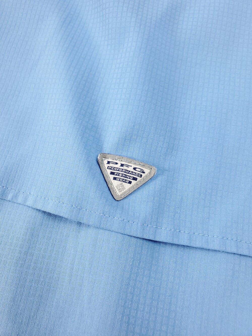 Columbia PFG Fishing Shirt Womens XL Snap Up Vented Roll Sleeve Blue Button Up - Picture 8 of 12